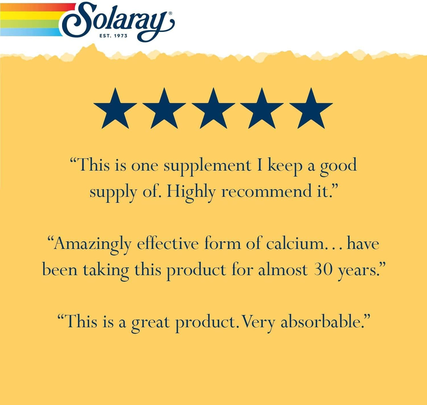 Solaray - Cal-Mag Citrate with 1000 IU Vitamin D3, 2:1 Ratio - 180 Capsules