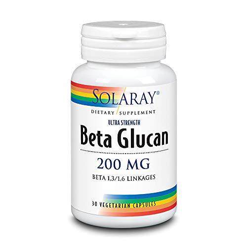 Solaray High Potency Beta Glucan, Veg Cap (Btl-Plastic) 200mg 30ct