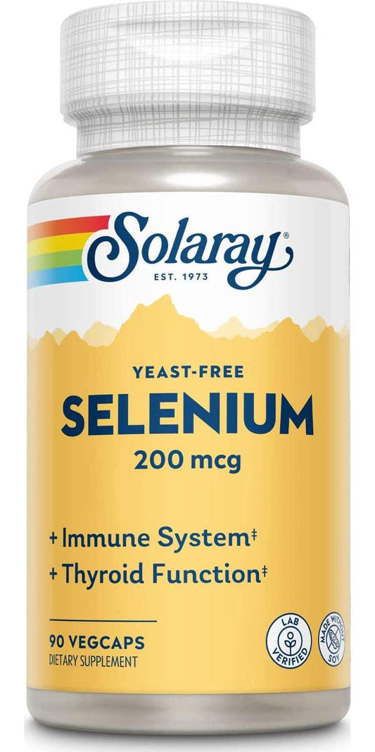 Solaray Selenium 200 Mcg Yeast-Free, 90 Count