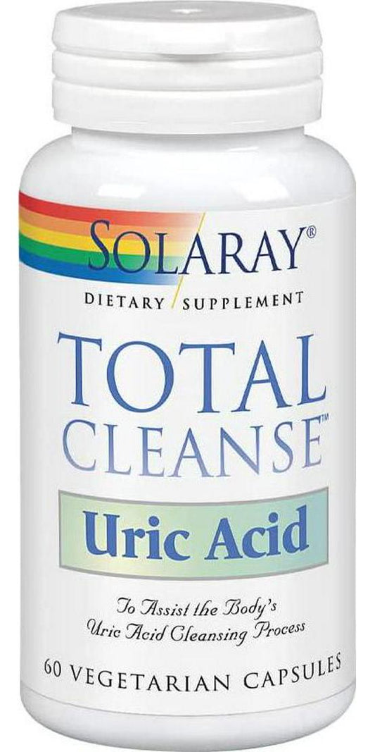 Solaray Total Cleanse Uric Acid | Tart Cherry, Bromelain, Quercetin and More | Joint Comfort Support | Vegan | 60 Caps
