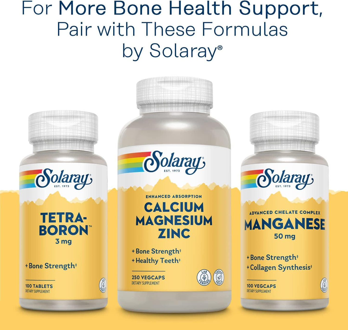 Solaray Vitamin D-3 + K-2 60 Ct