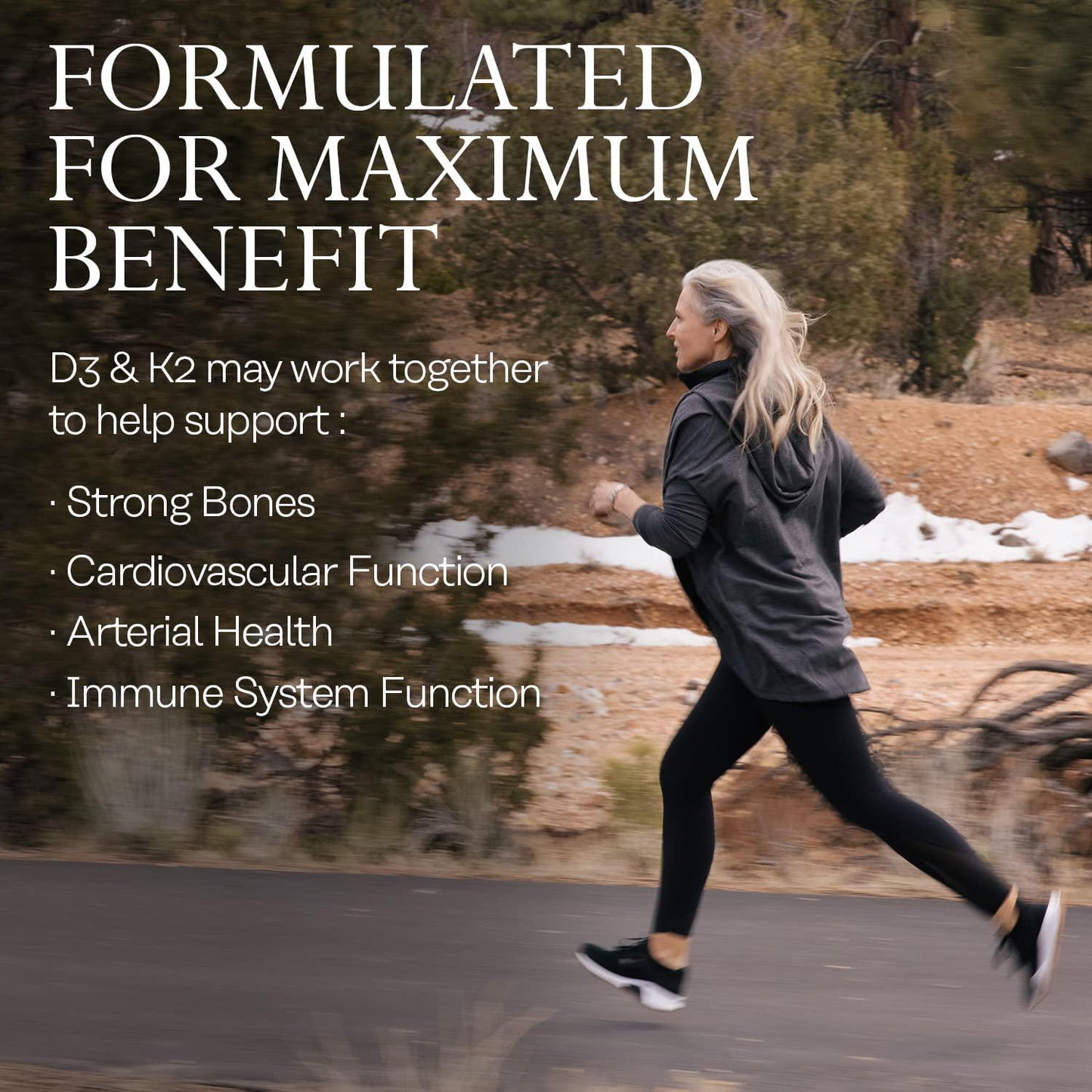 Solaray Vitamin D-3 + K-2 60 Ct