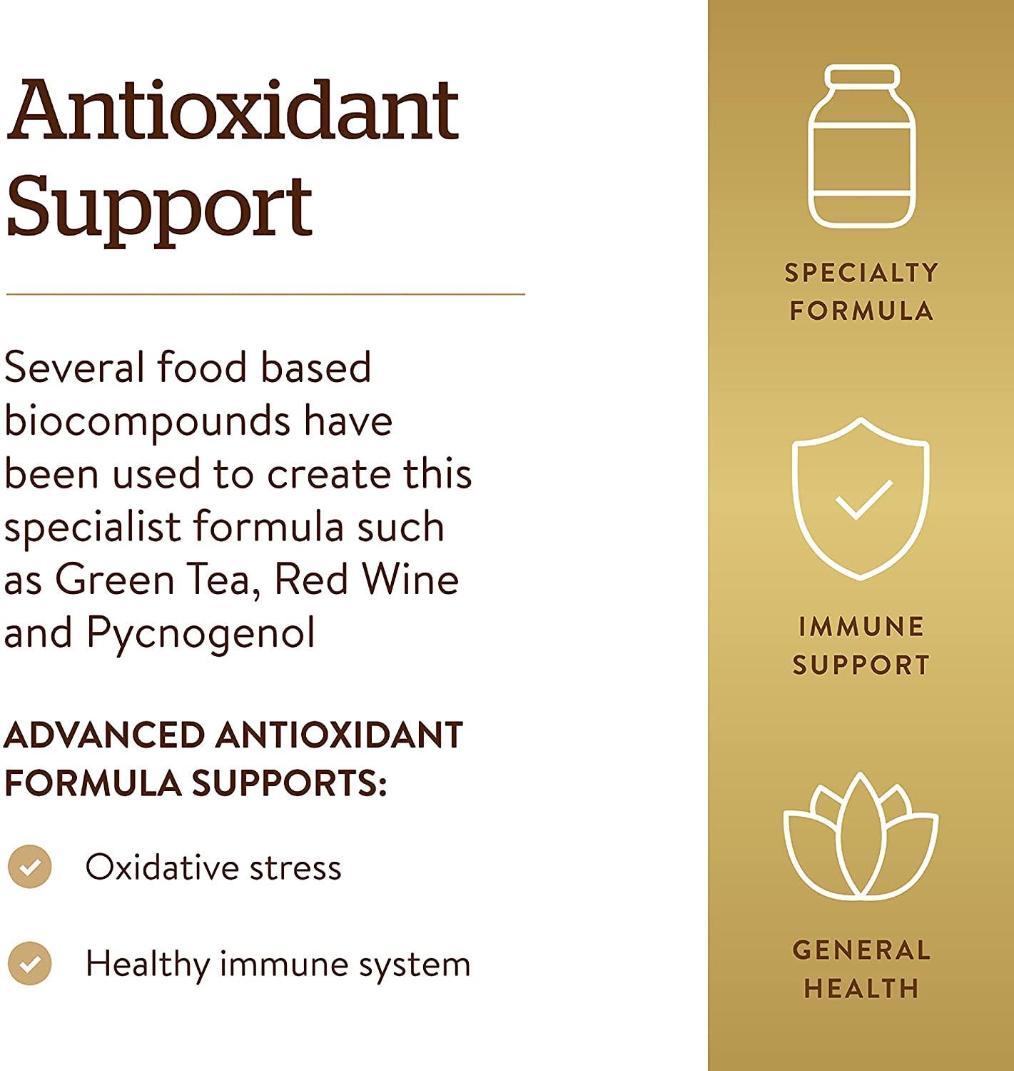 Solgar - Advanced Antioxidant Formula Vegetable Capsules 120 Count