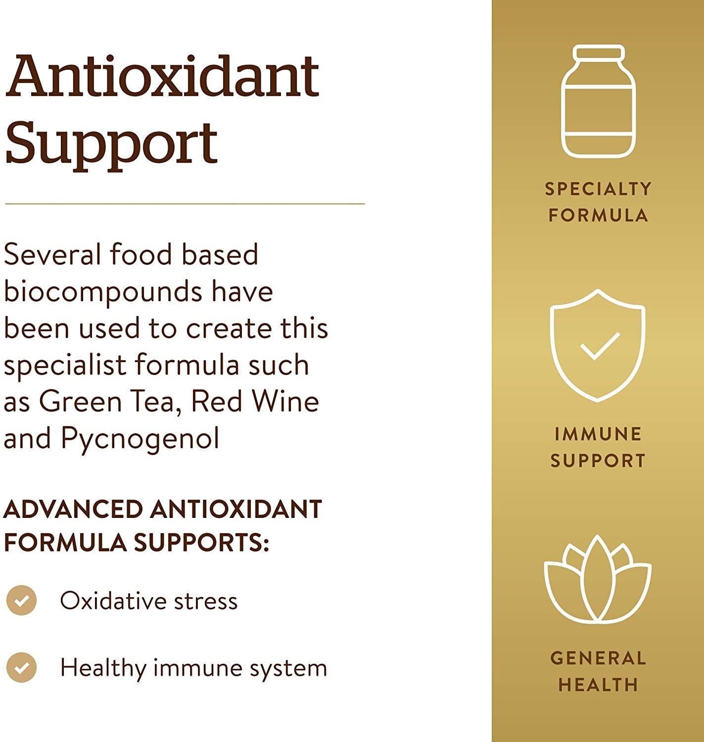 Solgar - Advanced Antioxidant Formula Vegetable Capsules 120 Count