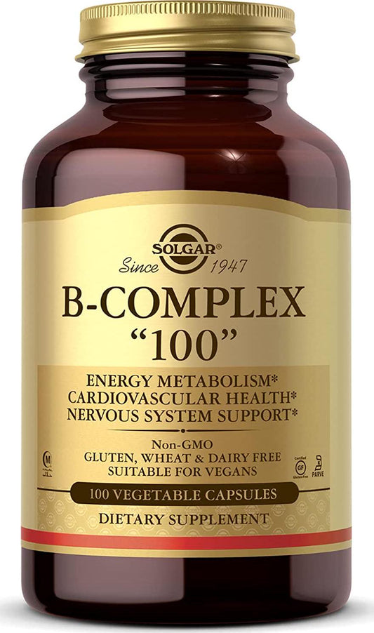 Solgar - B Complex 100 - 100 Vegetarian Capsules