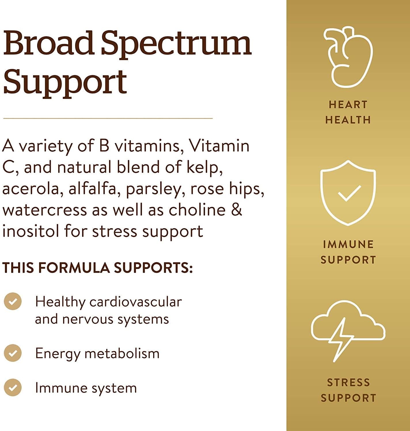 Solgar - B-Complex with Vitamin C, 250 Stress Formula Tablets