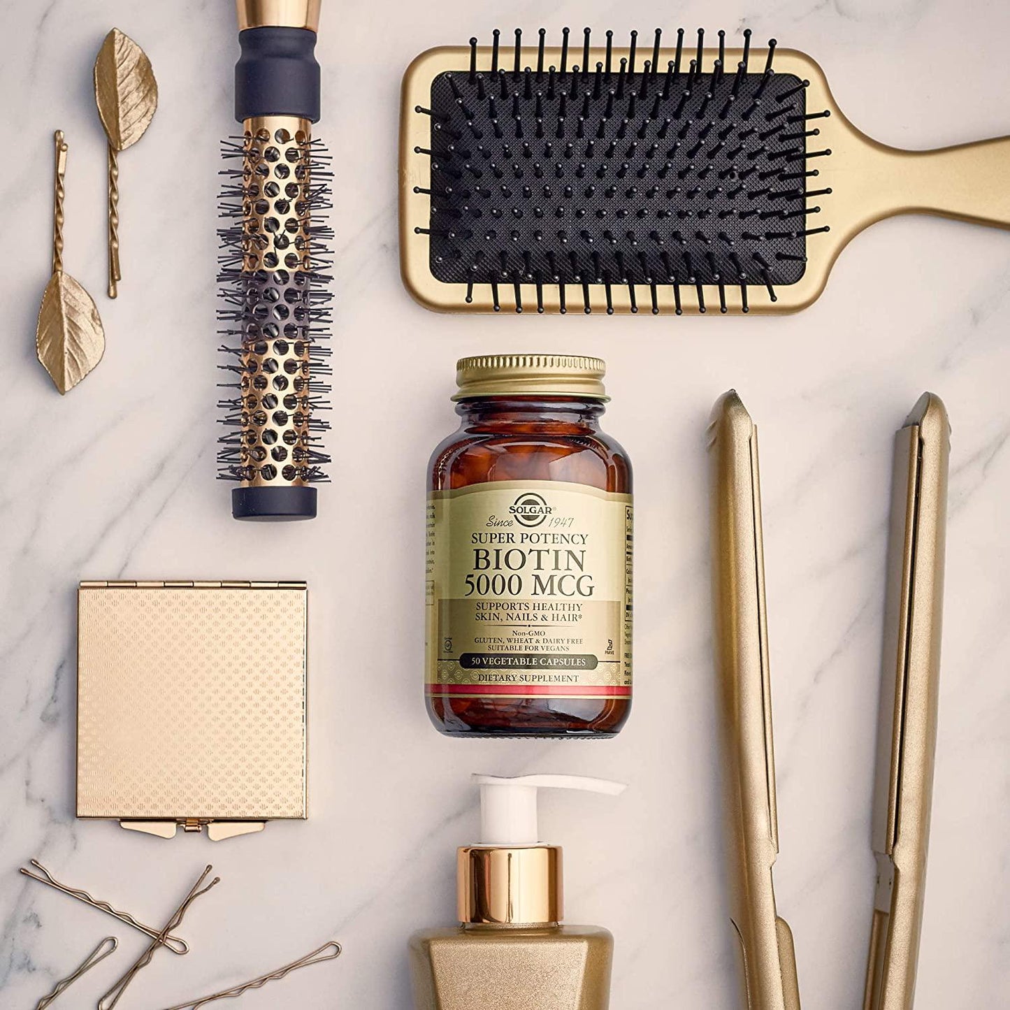 Solgar - Biotin Super Potency 5000 mcg. - 100 Vegetarian Capsules