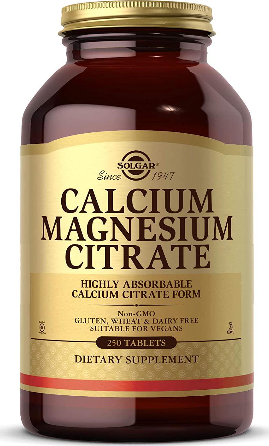 Solgar - Calcium Magnesium Citrate - 250 Tablets