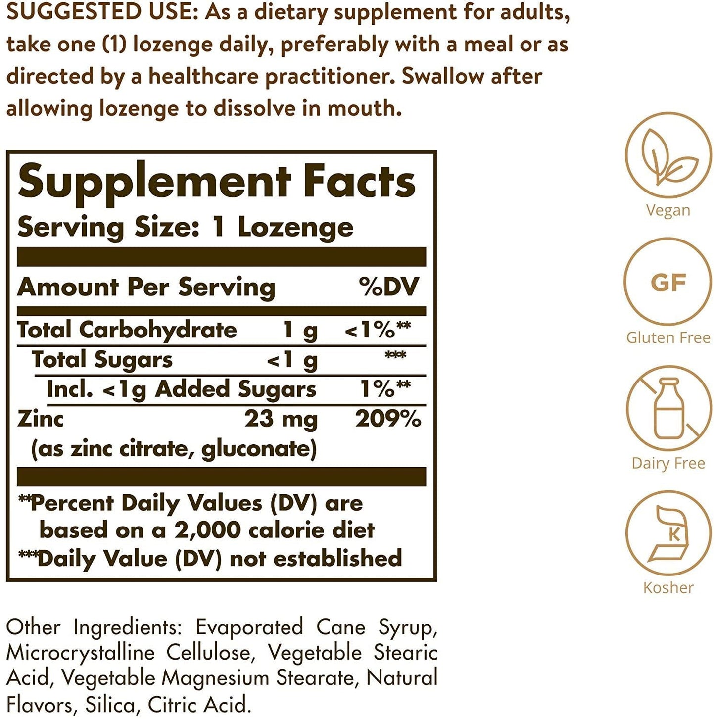 Solgar Flavo-Zinc Lozenge, 50 Count - Great-Tasting Lemon Lime Flavor - Antioxidant, Immune System Health - Highly Absorbable, Dissolves Quickly - Vegan, Gluten Free, Dairy Free, Kosher - 50 Servings