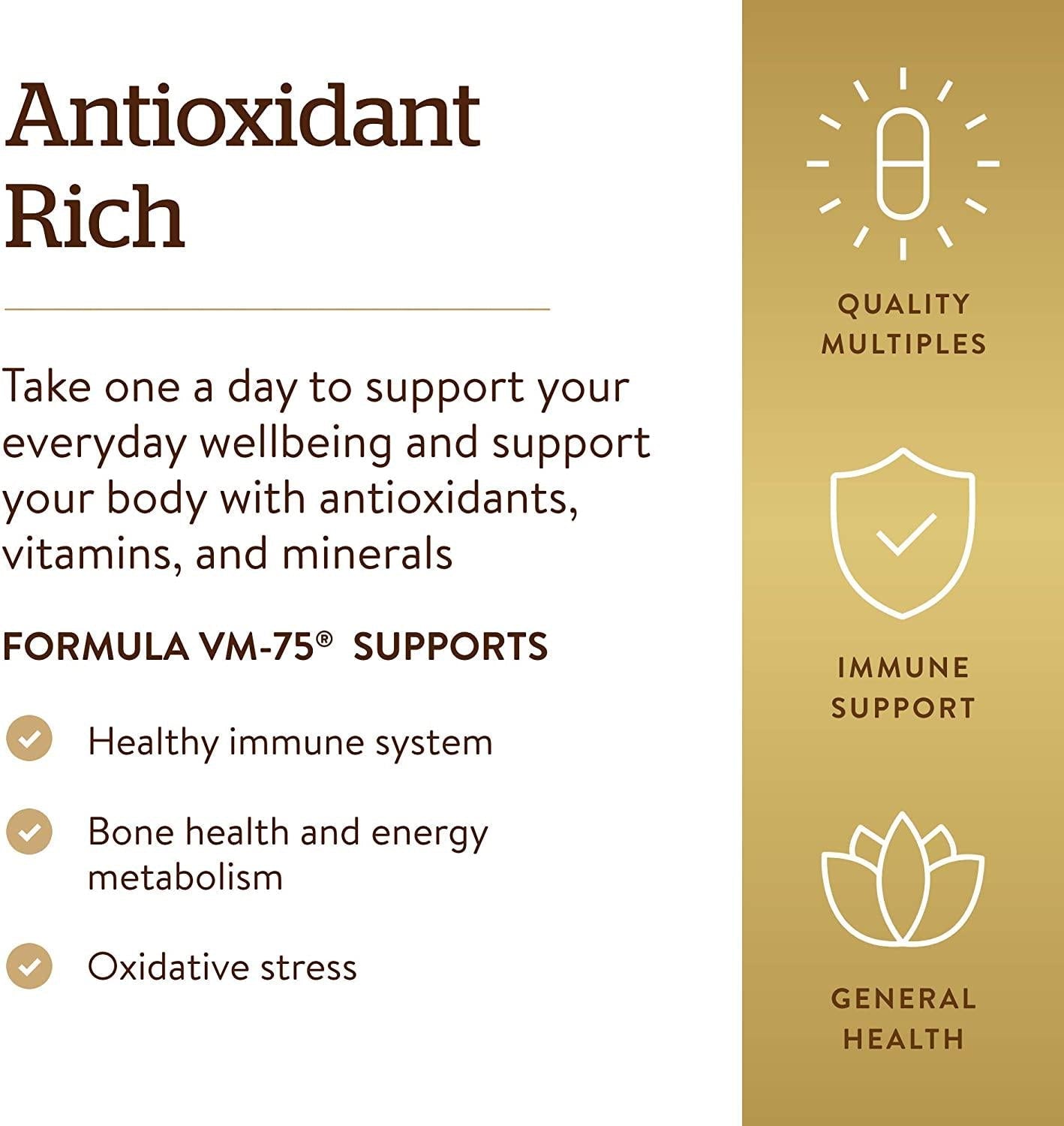 Solgar Formula VM-75 Tablets, 360 Count