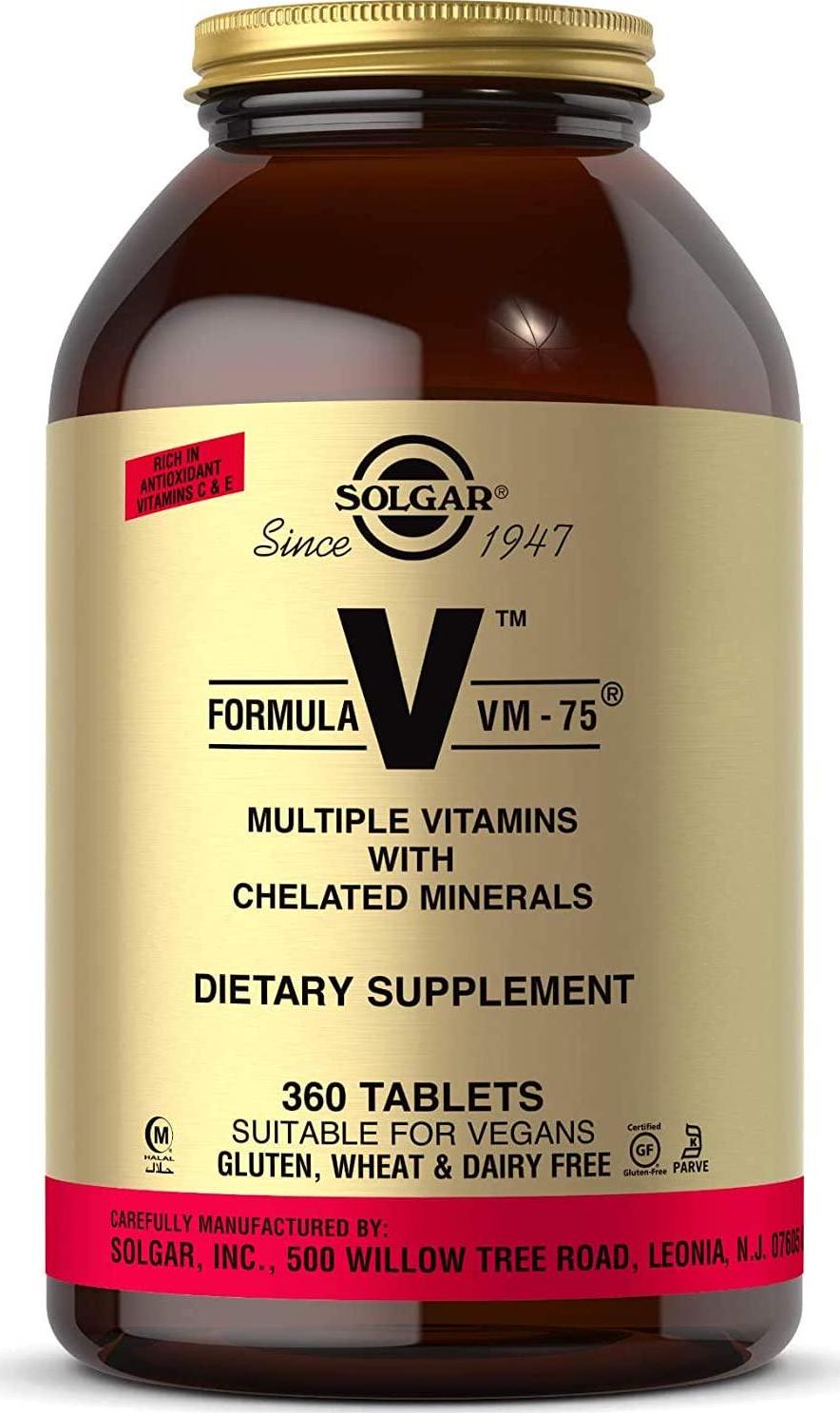 Solgar Formula VM-75 Tablets, 360 Count