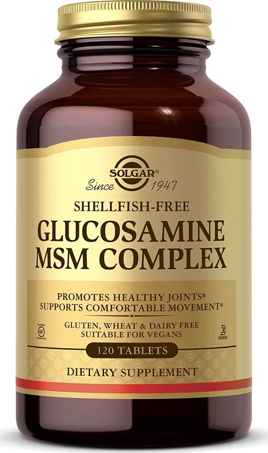 Solgar Glucosamine MSM Complex Tablets, 120 Count