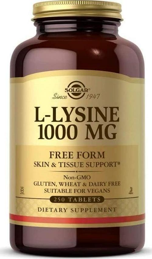 Solgar L-Lysine 1000 mg, 250 Tablets