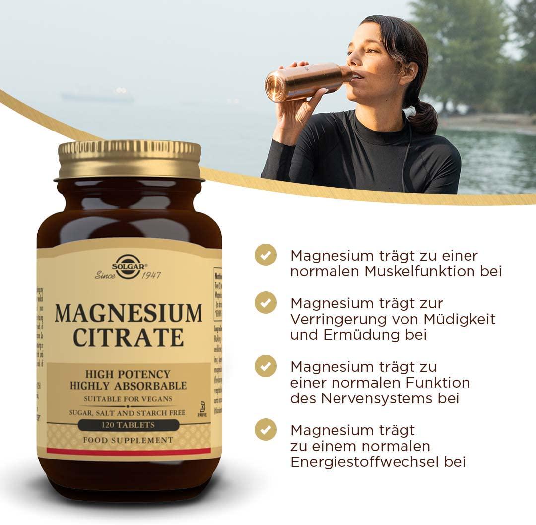 Solgar - Magnesium Citrate, 120 Tablets