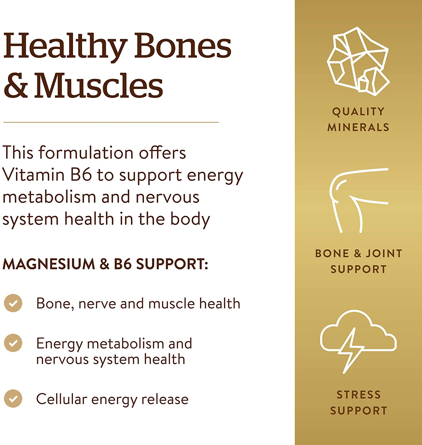 Solgar - Magnesium with Vitamin B6 Tablets 250 Count