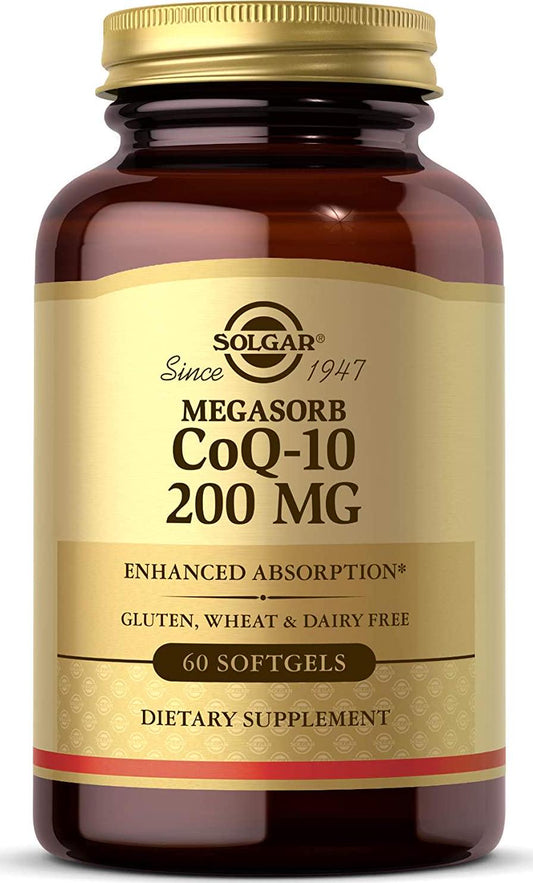 Solgar – Megasorb CoQ-10, 200 mg, 60 Softgels