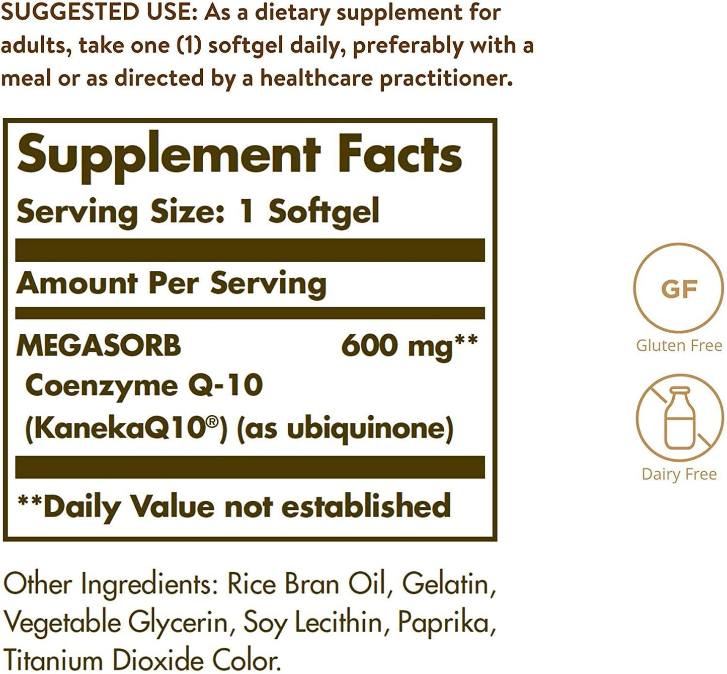 Solgar - Megasorb CoQ-10 600 mg Softgels 30 Count