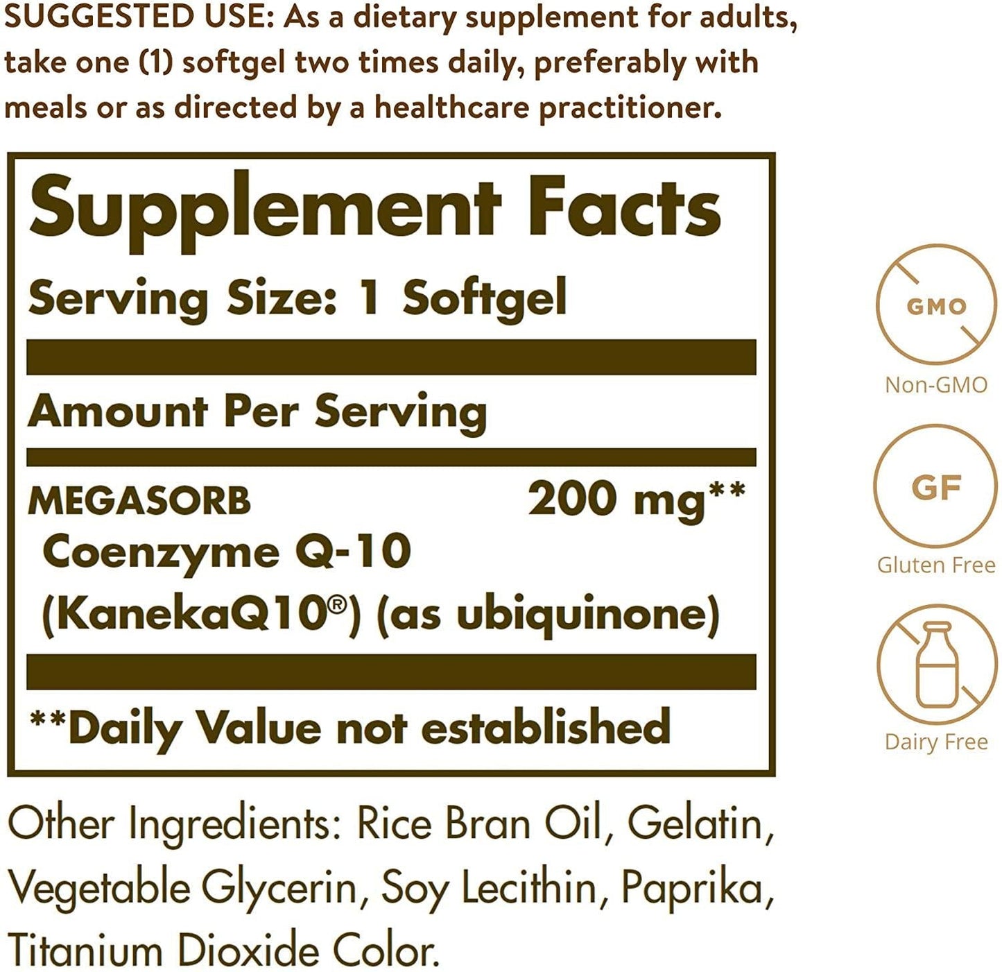 Solgar – Megasorb CoQ-10, 200 mg, 60 Softgels