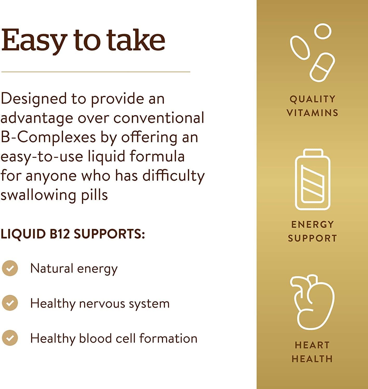 Solgar - Sublingual Liquid B-12 2000 mcg with B-Complex 2 oz, Help Produce Healthy Energy - 2 Pack