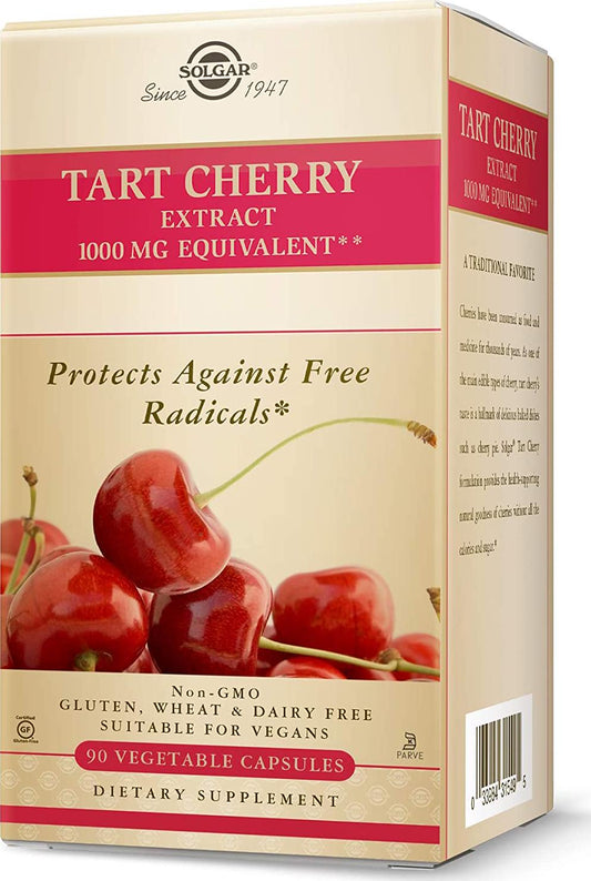 Solgar - Tart Cherry 1000 mg. - 90 Vegetarian Capsules