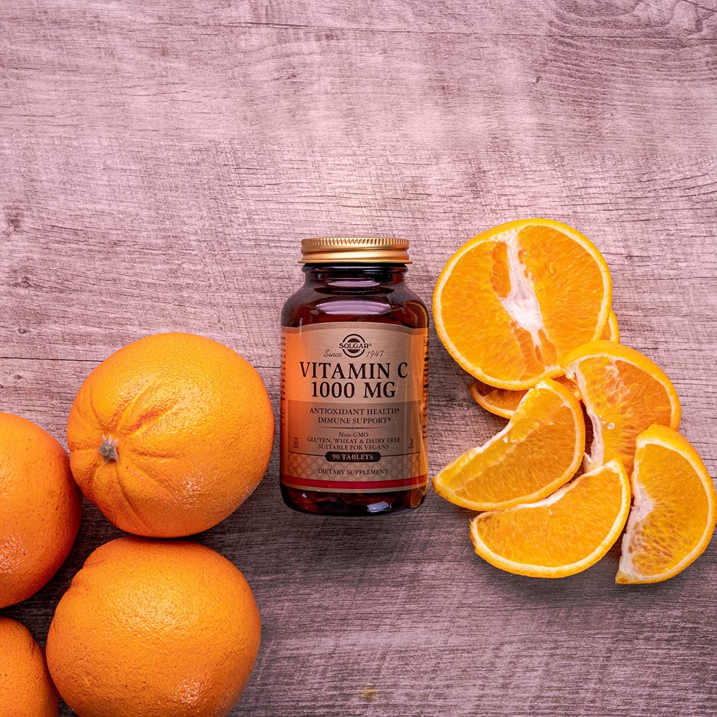 Solgar Vitamin C 1000 mg, 250 Vegetable Capsules - Antioxidant and Immune Support - Overall Health - Healthy Skin and Joints - Bioflavonoids Supplement - Non GMO, Vegan, Gluten Free, Kosher - 250 Servings