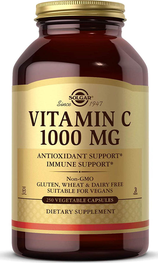 Solgar - Vitamin C 1000 mg Vegetable Capsules 250 Count