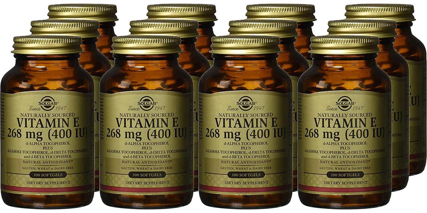 Solgar Vitamin E 268 Mg (400 Iu) 100 Servings, 100 Count (Pack of 12)