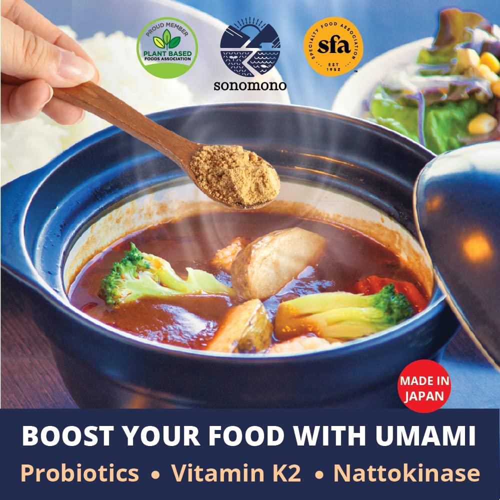 Sonomono Natto Powder Classic - Natural Japanese Probiotics to Support Gut Health and Immune System - 50 g, 1 Month Dosage