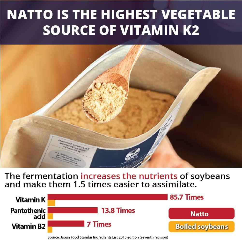 Sonomono Natto Powder Classic - Natural Japanese Probiotics to Support Gut Health and Immune System - 50 g, 1 Month Dosage