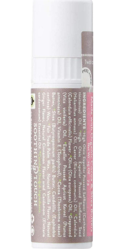 Soothing Touch Lip Balm, Vegan Vanilla Chai, 0.25 Ounce