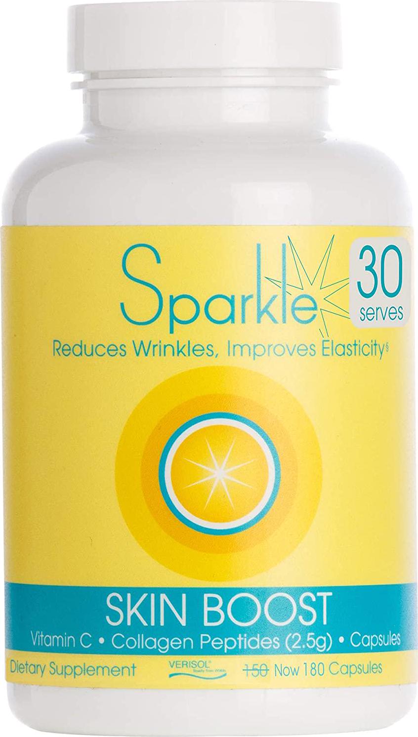 Sparkle Collagen Peptide Supplement Capsules (30 days x 2500mg)