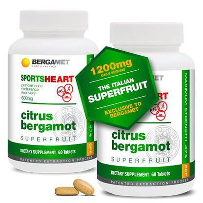 Sports Citrus Bergamot SuperFruit | Enhances Athletic Performance, Endurance and Recovery Naturally | Maintains Cardiovascular, Heart and Cholesterol Health | 47% BPF Super Strength Formula | 120 Tabs