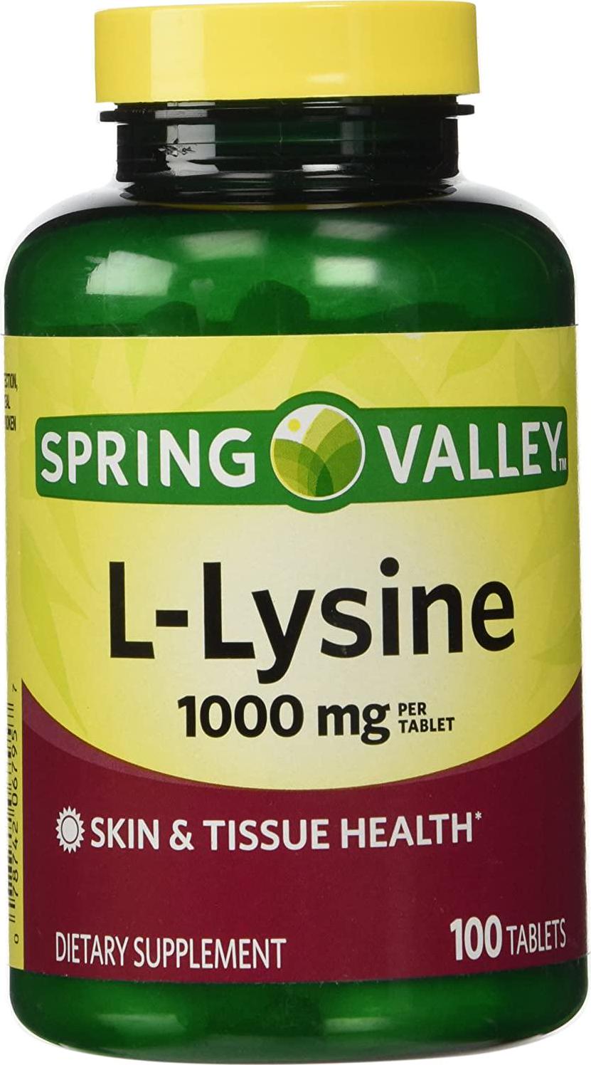 Spring Valley - L-Lysine 1000 mg, 100 Tablets
