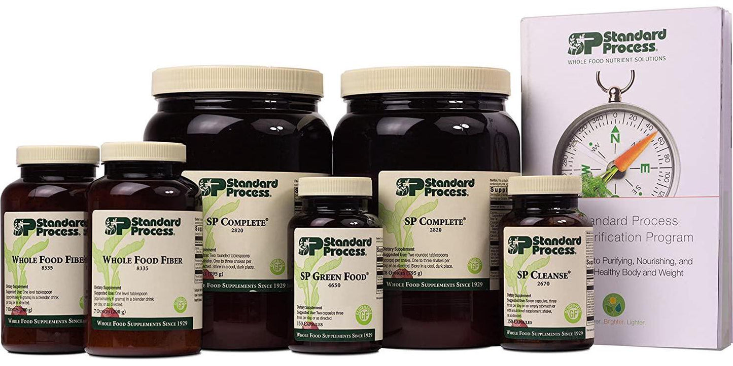 Standard Process Purification Kit with SP Complete and Whole Food Fiber - Weight Management and Detox and Liver Support with Milk Thistle, Whey Protein, Fiber, Choline, and Calcium