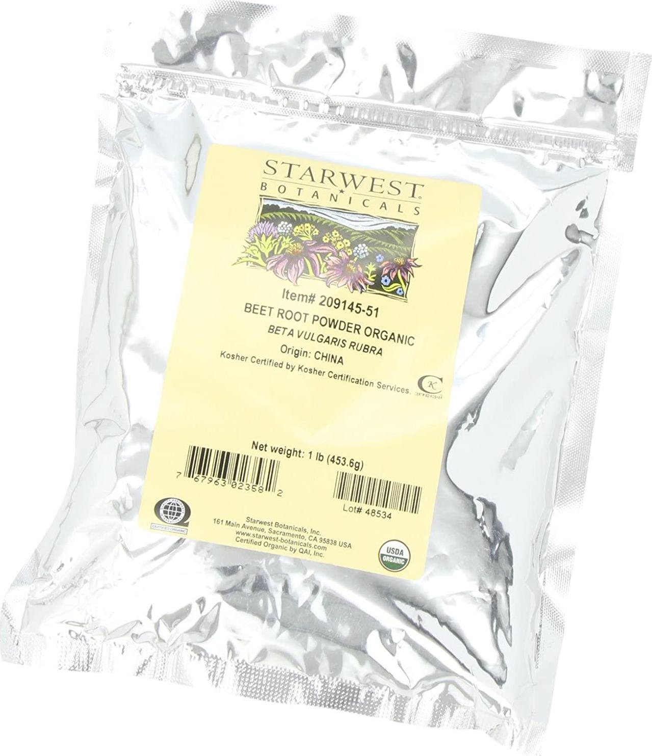 Starwest Botanicals Beet Root Powder, 1-Pound (210506-51)