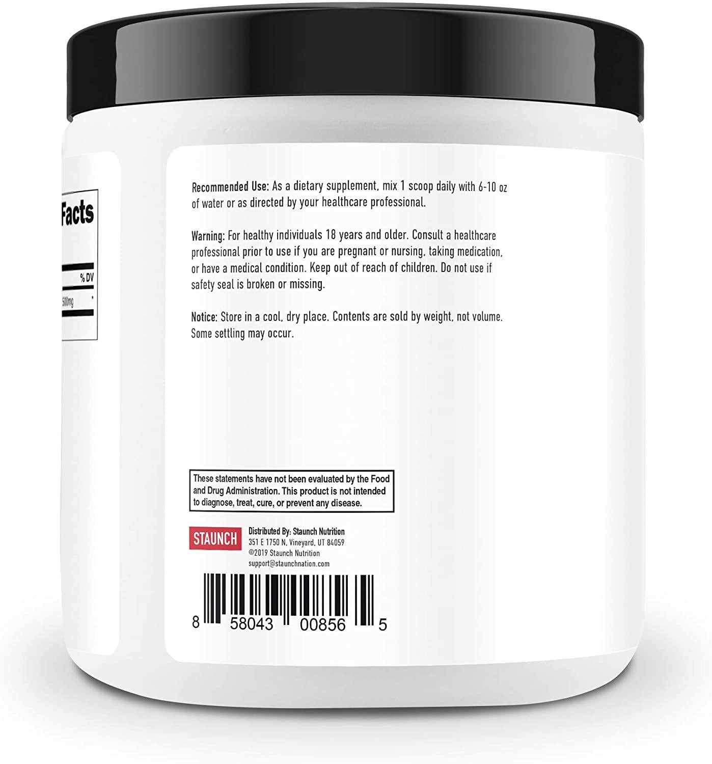 Staunch Labs GABA Powder 300 GMS - Non GMO, Gluten Free