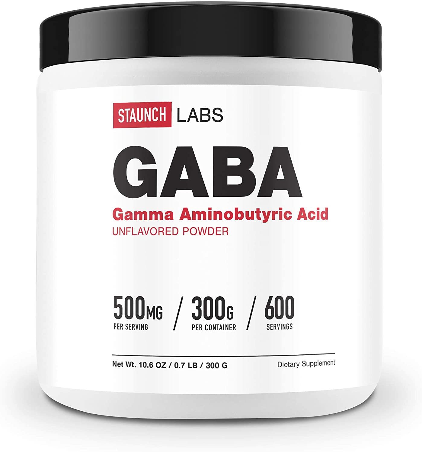 Staunch Labs GABA Powder 300 GMS - Non GMO, Gluten Free