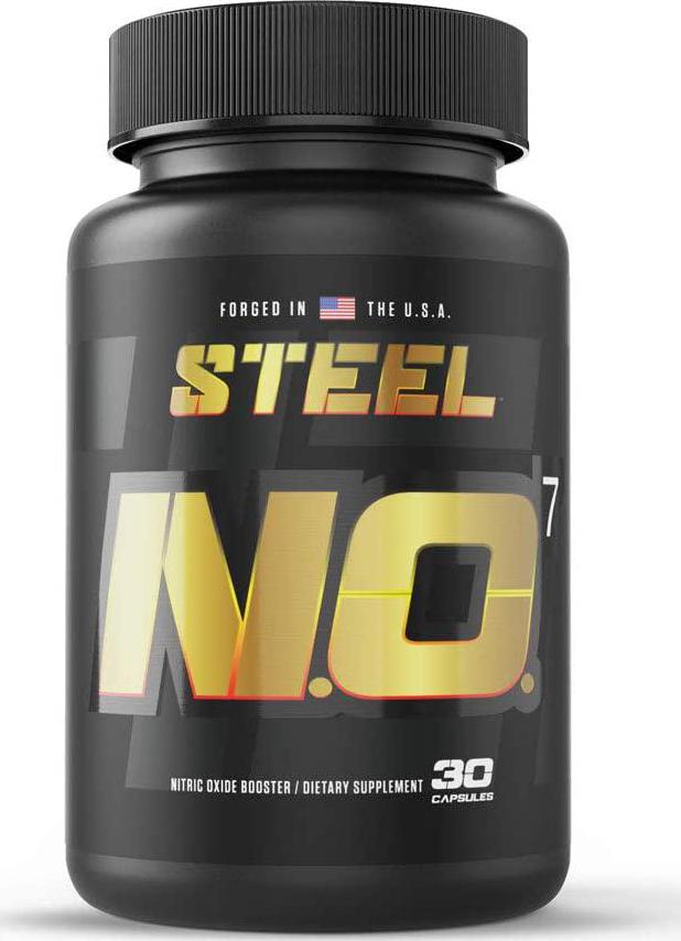 Steel Supplements N.O.7 Pre Workout Nitric Oxide Booster Blood Flow Pump