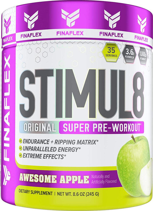 Stimul8, Original Super Pre-Workout with Vitamin C (35 Serving, Awesome Apple)