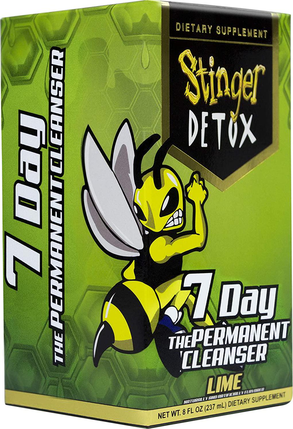 Stinger Detox 7-Day Permanent Drink Lime Flavor 8 FL OZ