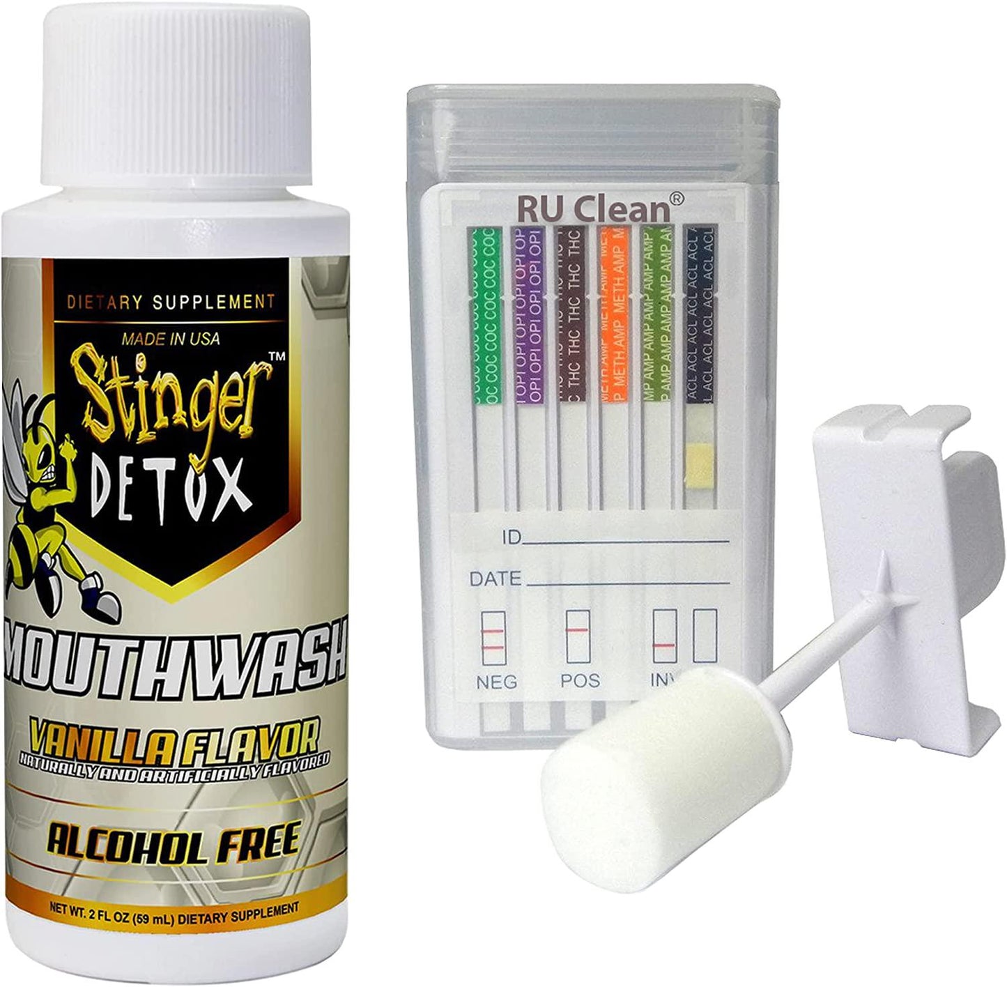 Stinger Detox Mouthwash Saliva Kit - Same Day Cleansing Oral Mouth Wash to Rid Saliva of of Toxin - Pass Toxic Products Detoxifying Your Saliva - Rinse Mouth and Cleanse Your Saliva.