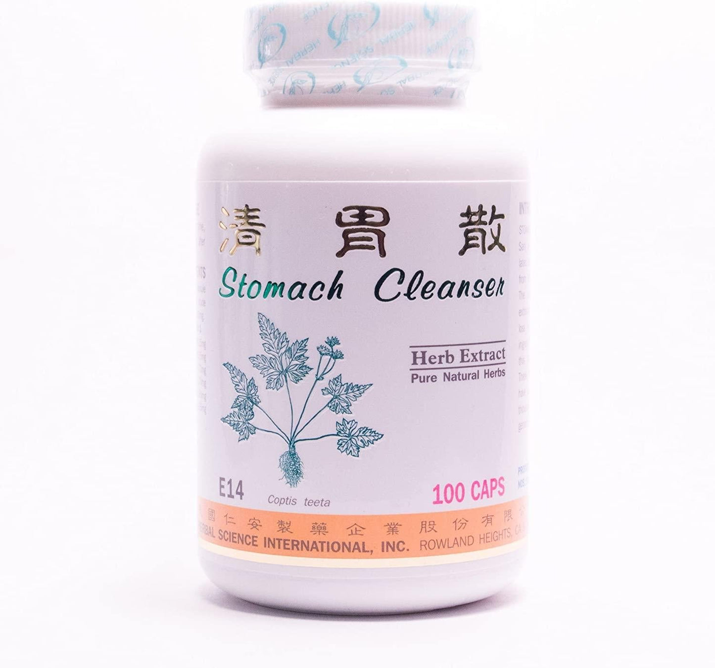 Stomach Cleanser Dietary Supplement 500mg 100 Capsules (Qing Wei San) E14 100% Natural Herbs