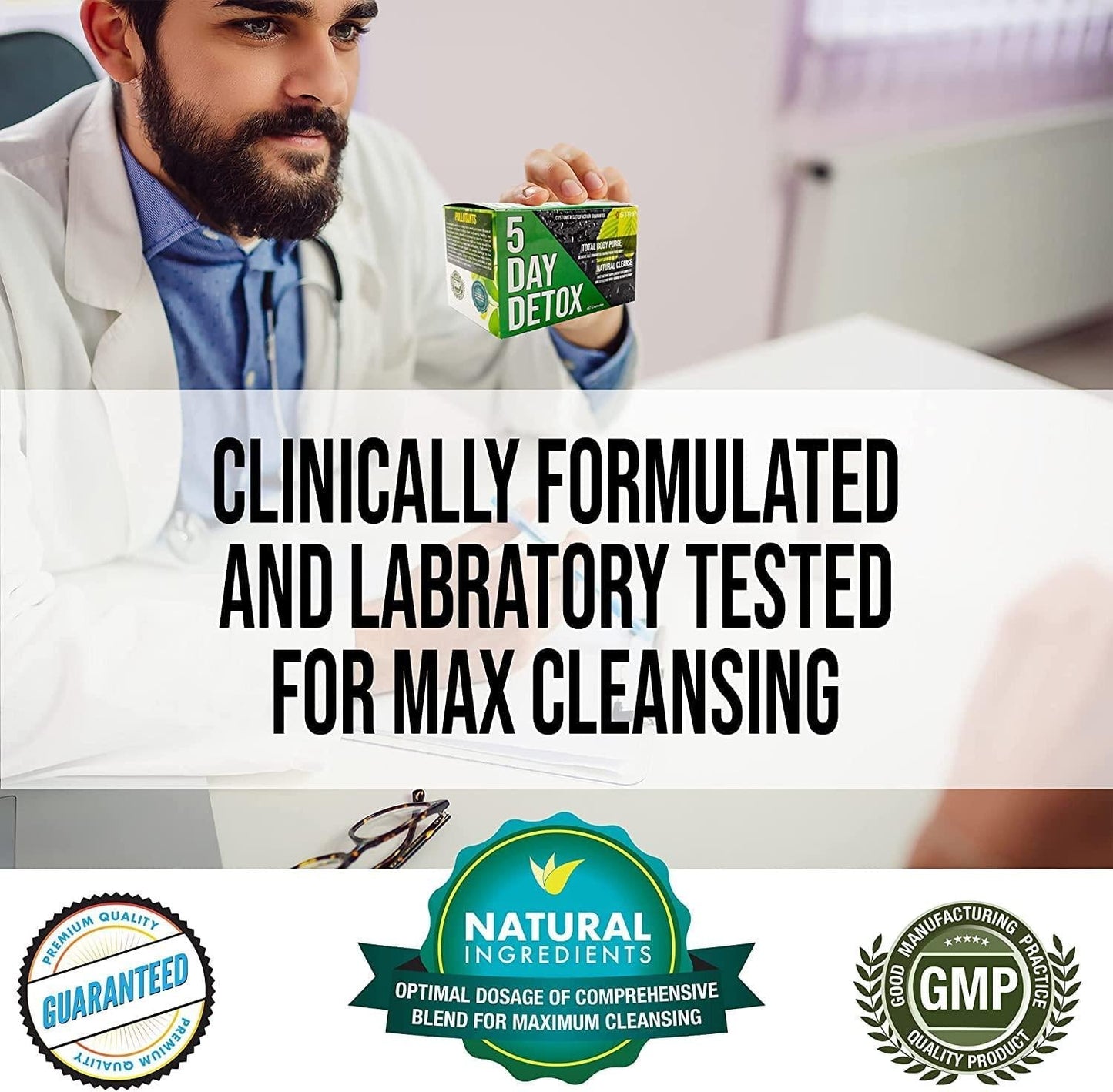 Strip 5 Day Detox Cleanse - Complete Body Cleanse | Remove Toxins and Unwanted Impurities - Natural, Healthy Cleansing Support for Liver, Urinary Tract, Kidney, Digestive System - 40 Capsules