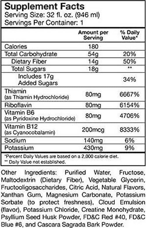 Strip Detox Drink, Extra Strength Cleansing - Potent Deep System Cleanser Fruit Punch Flavor (32 oz) 2 Pack