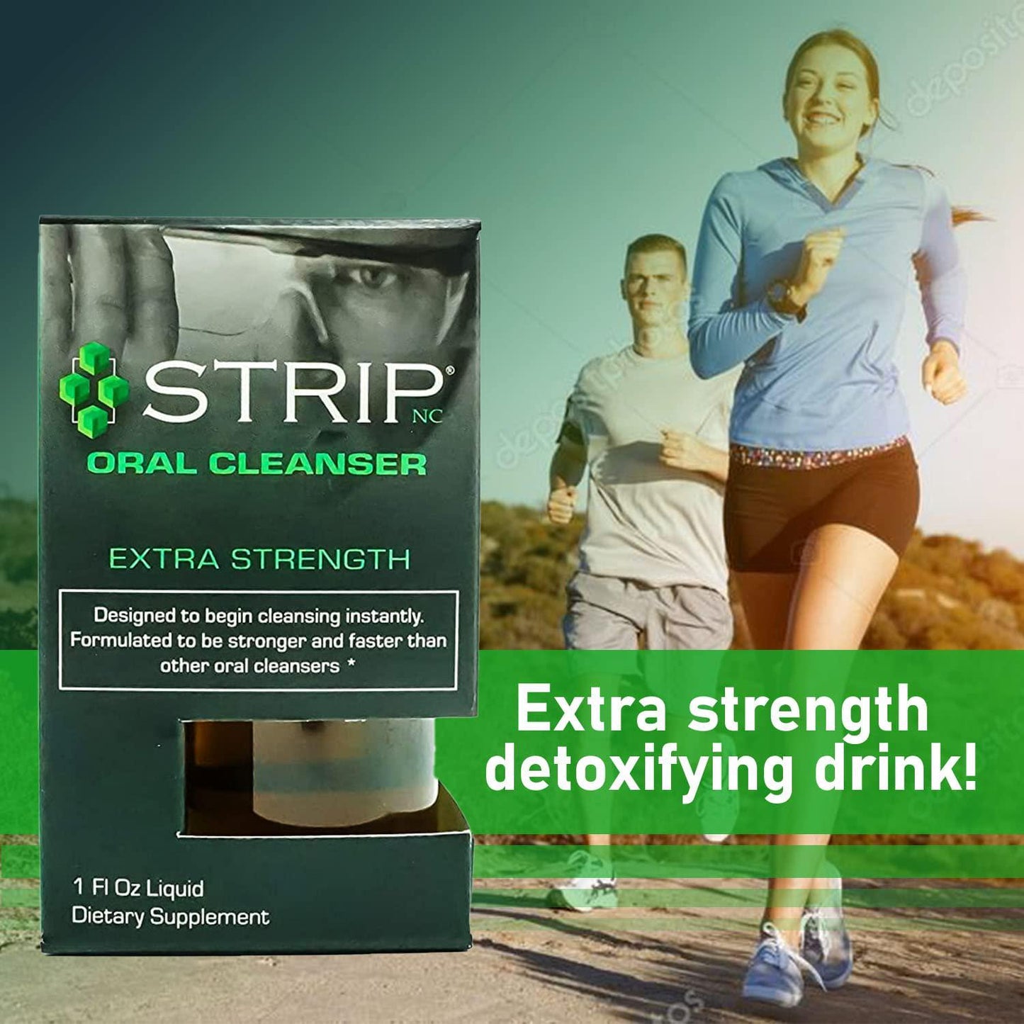 Strip Detox Oral Cleanser Extra Strength Instant Cleansing -Potent Deep System Cleanser - Formulated to Be Stronger and Faster Than Other Oral Cleansers (1 oz)