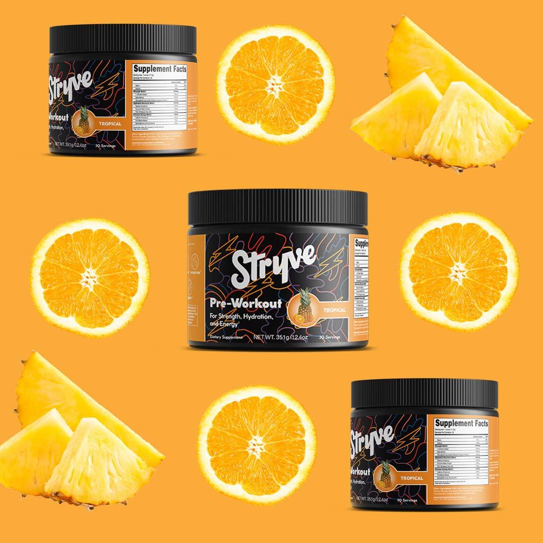 Stryve Nutrition Pre Workout Tropical 12.4oz