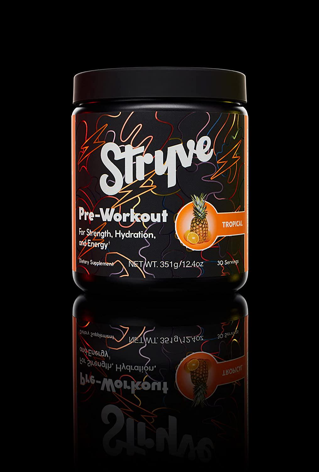 Stryve Nutrition Pre Workout Tropical 12.4oz
