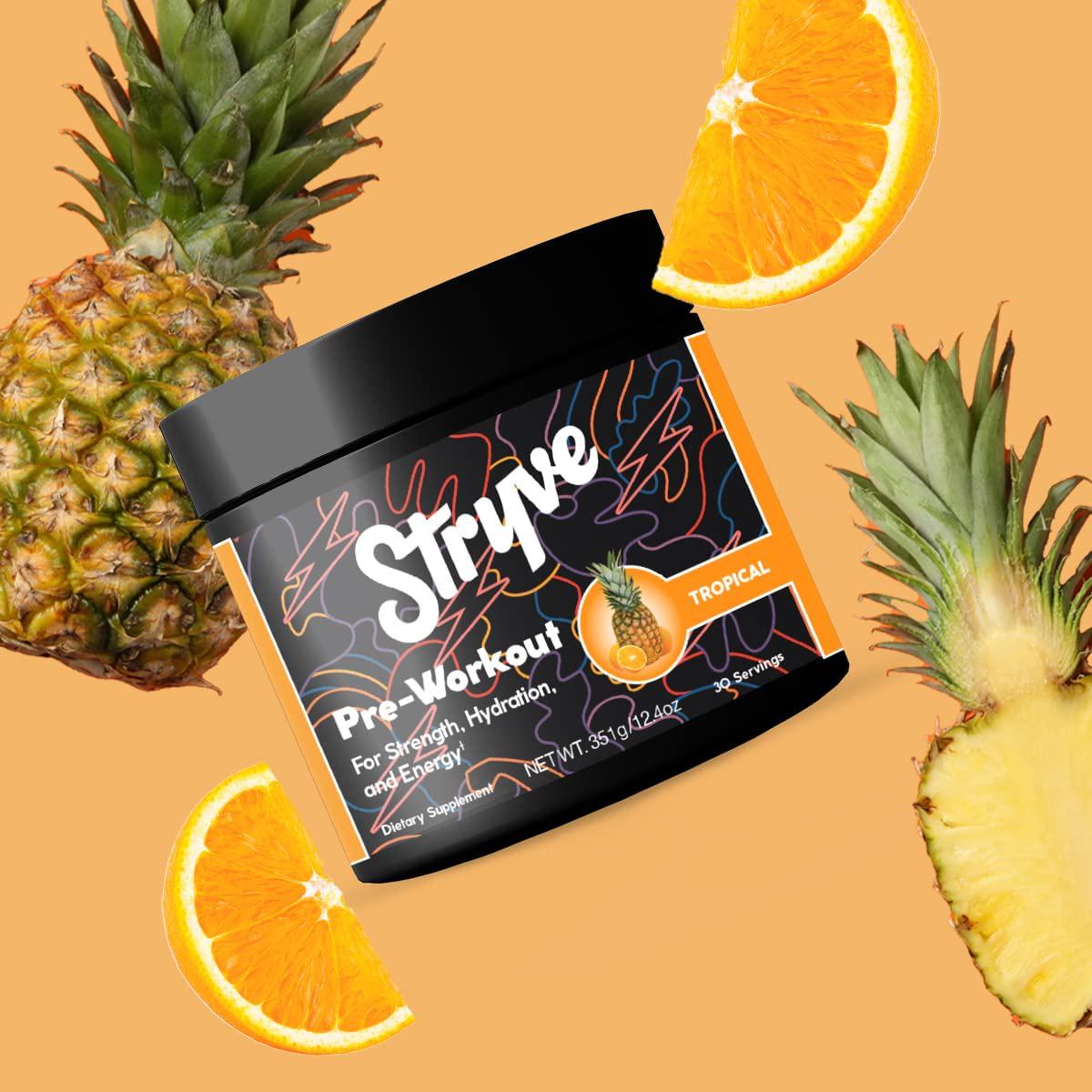 Stryve Nutrition Pre Workout Tropical 12.4oz