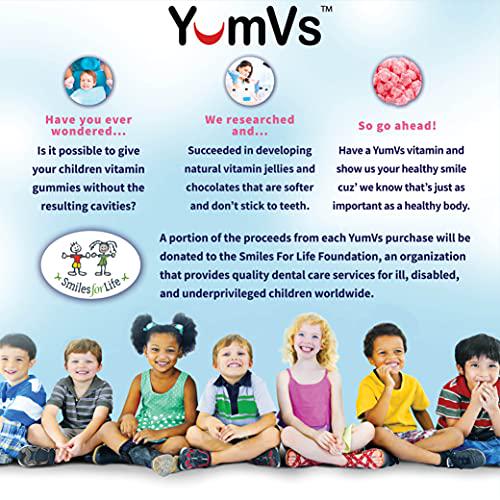 Sugar Free Fiber Gummies for Kids by YumVs | Zero Keto Prebiotic Gummy Chews for Toddlers | 4 g Fiber for Children Constipation Support | Natural Kosher Halal Berry Chewable | 2-Pack, 70 Count Each