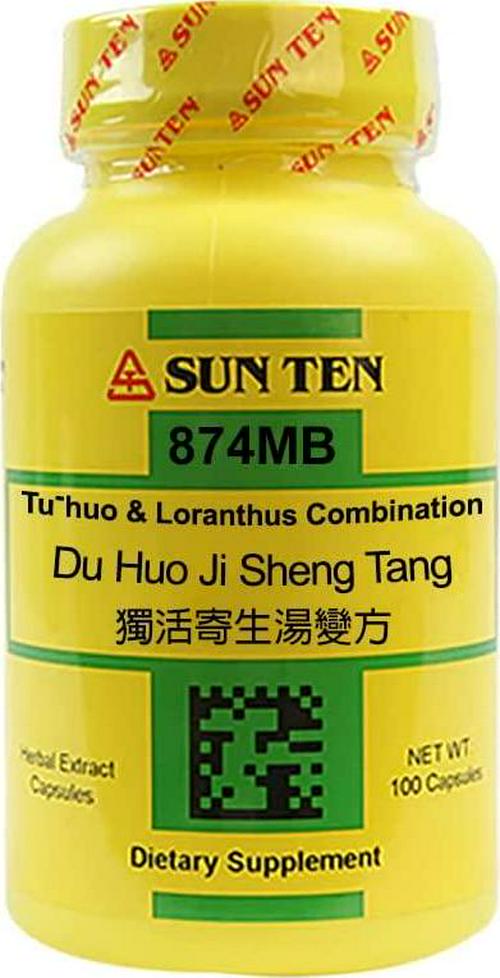 Sun Ten-Du Huo Ji Sheng Tang (Tu-huo and Loranthus-Vaeicum Combination), 100 Capsules/獨活寄生湯